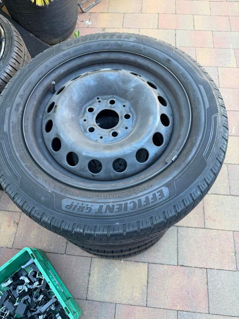 Goodyear banden met velgen 16 inch 5x112 Mercedes ET52, Auto-onderdelen, Banden en Velgen, Ophalen, 16 inch, Banden en Velgen