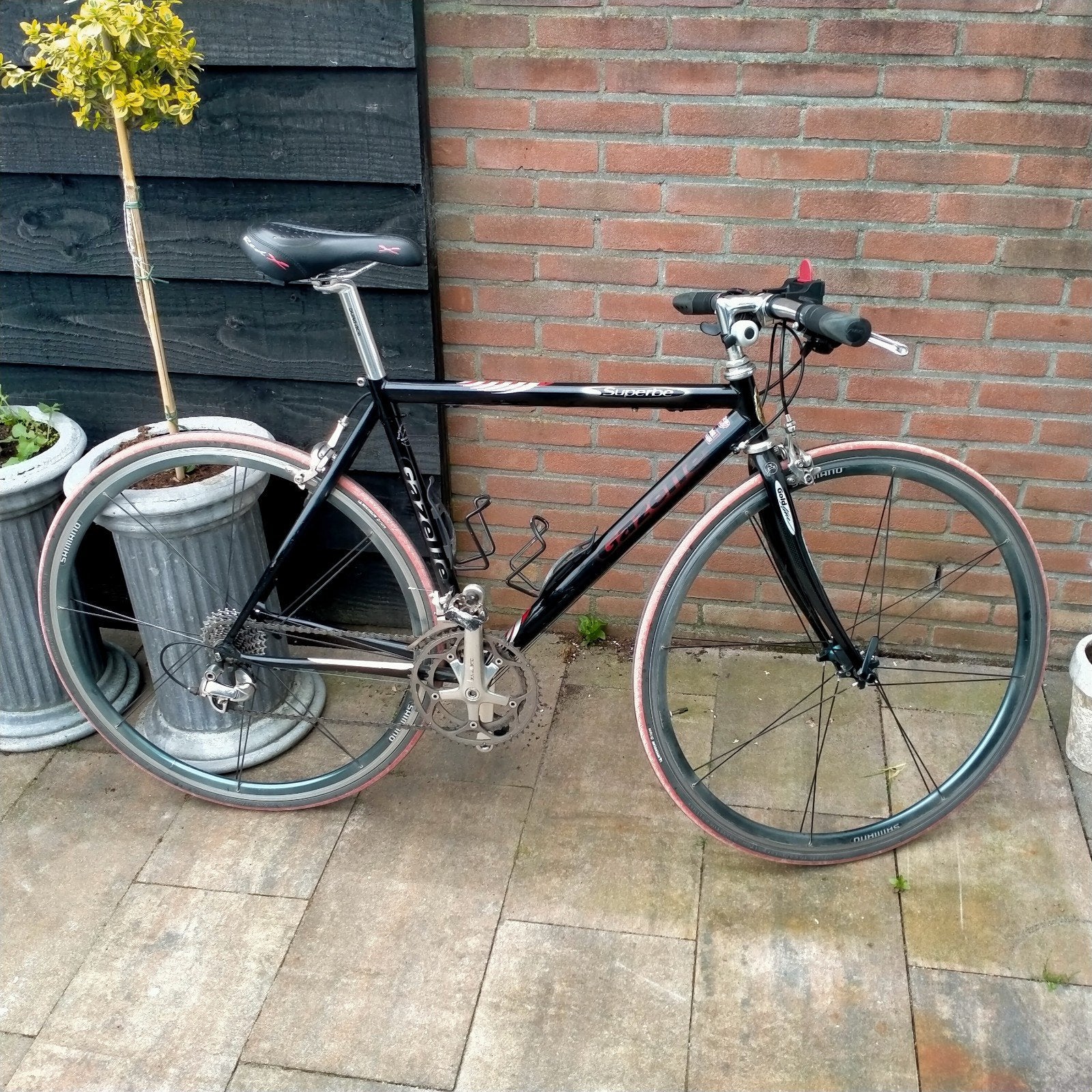 Gazelle racefiets met Dura-Ace onderdelen, Ophalen, Aluminium, Meer dan 20 versnellingen, Gazelle