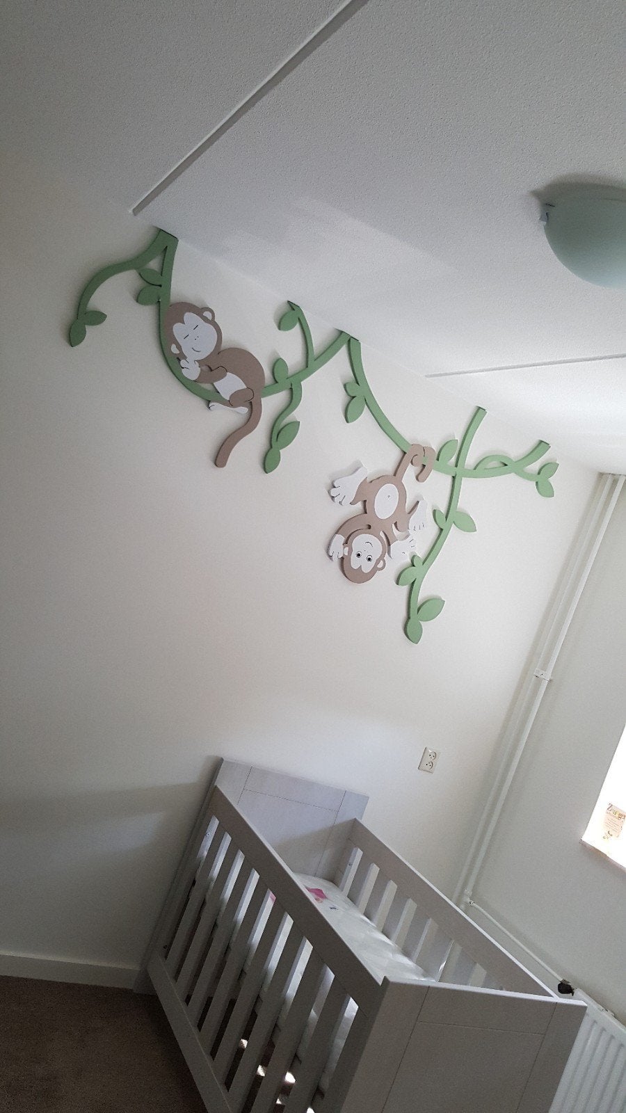 wand decoratie babykamer aapjes, Ophalen, Jongetje of Meisje