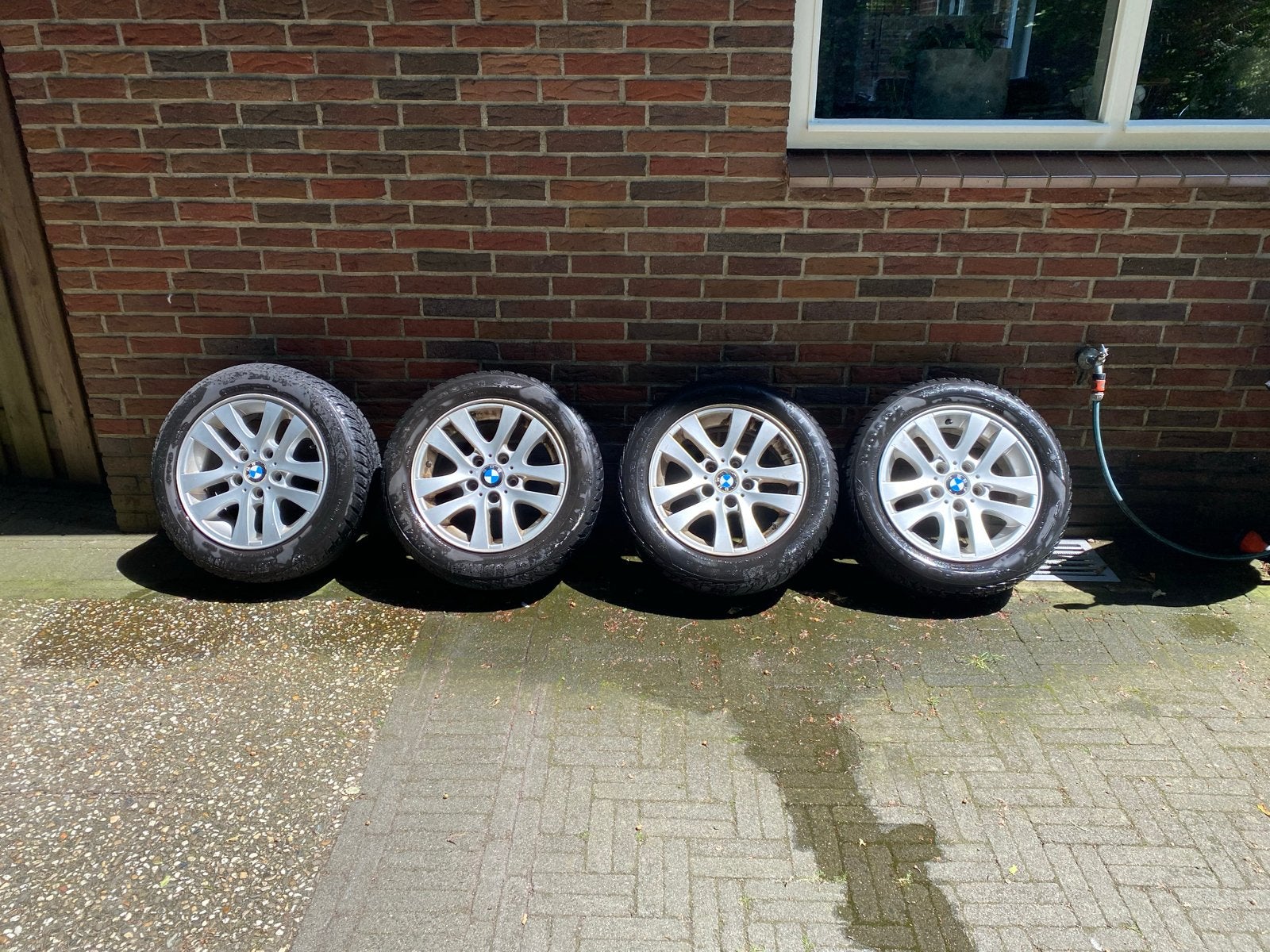 BMW Style 156 Velgen | 205/55 R16, Ophalen, Gebruikt, 16 inch, Banden en Velgen