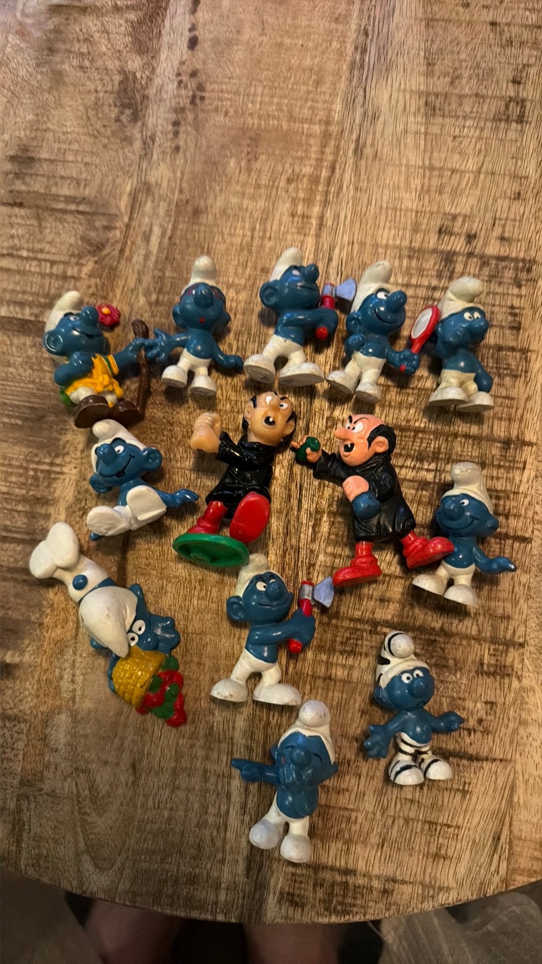 Schleich smurfen jaren 70 en 80, Verzamelen, Smurfen, Ophalen of Verzenden, Zo goed als nieuw, Verschillende Smurfen