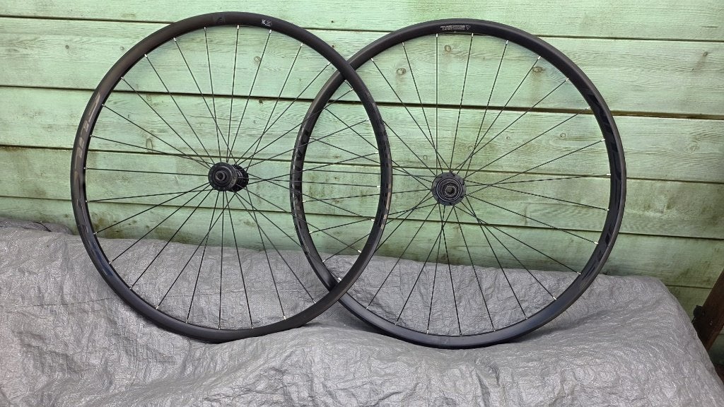Fulcrum Racing 77 wielset (disc) — voor- en achterwiel, Gebruikt, Aluminium, Racefiets, Ophalen