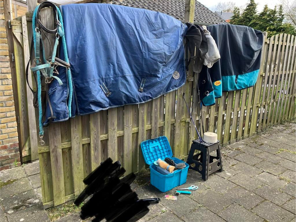Paarden set dekens hoofdstel full halster full poetskist, Dieren en Toebehoren, Paarden en Pony's | Dekens en Dekjes, Ophalen of Verzenden