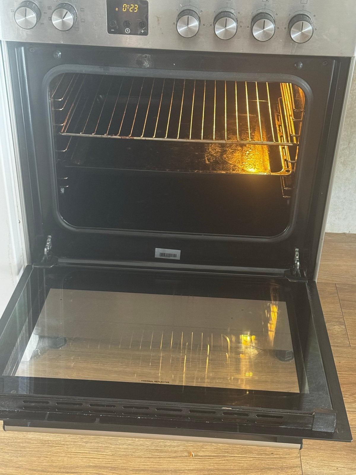 Inductiekookplaat Koenic KFC22426 Vrijstaande Oven, Witgoed en Apparatuur, Ovens, Ophalen, Oven, 60 cm of meer, Gebruikt