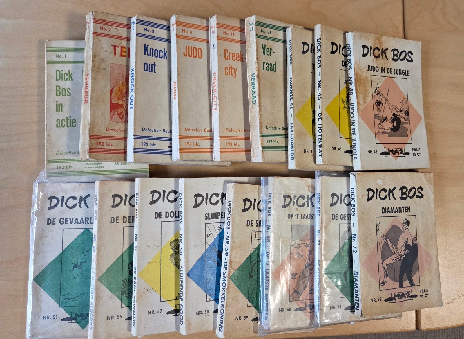 Dick Bos Detectives Diverse boekjes, Ophalen of Verzenden, Gelezen, Alfred Mazure