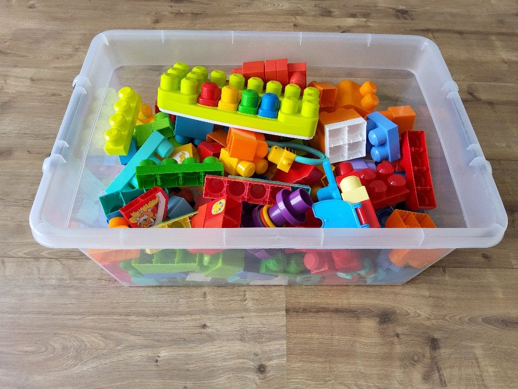 Mega bloks / blokken grote bak vol igst, Ophalen, Gebruikt, Megabloks