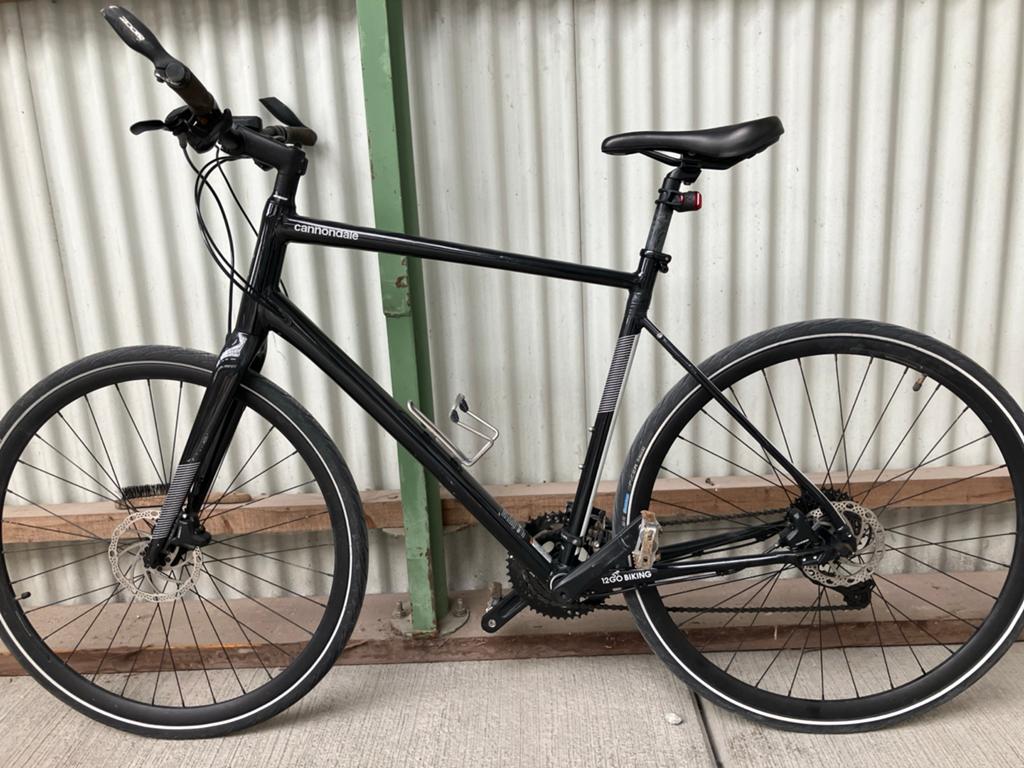 Cannondale Urban Fiets - Zwart,  in goede staat, Gebruikt, Versnellingen, Schijfrem, 53 tot 57 cm