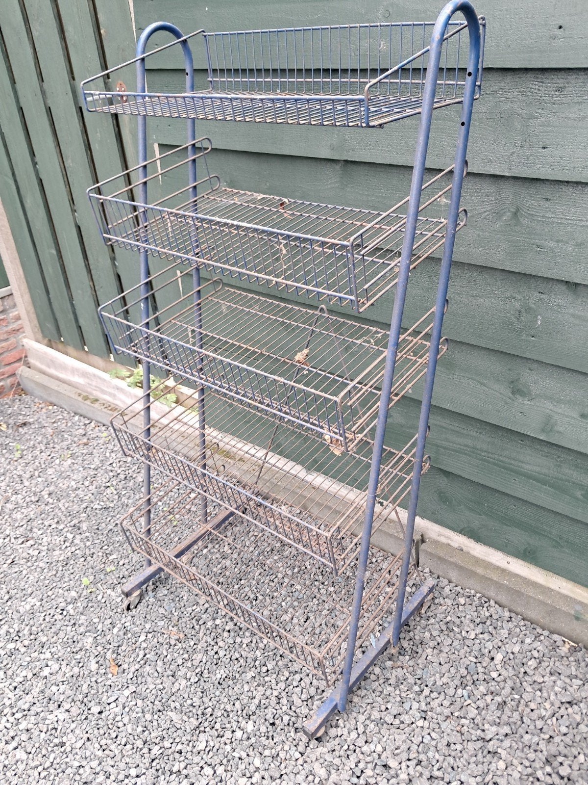 Metalen rek met 5 etages - Blauw, Ophalen, Gebruikt