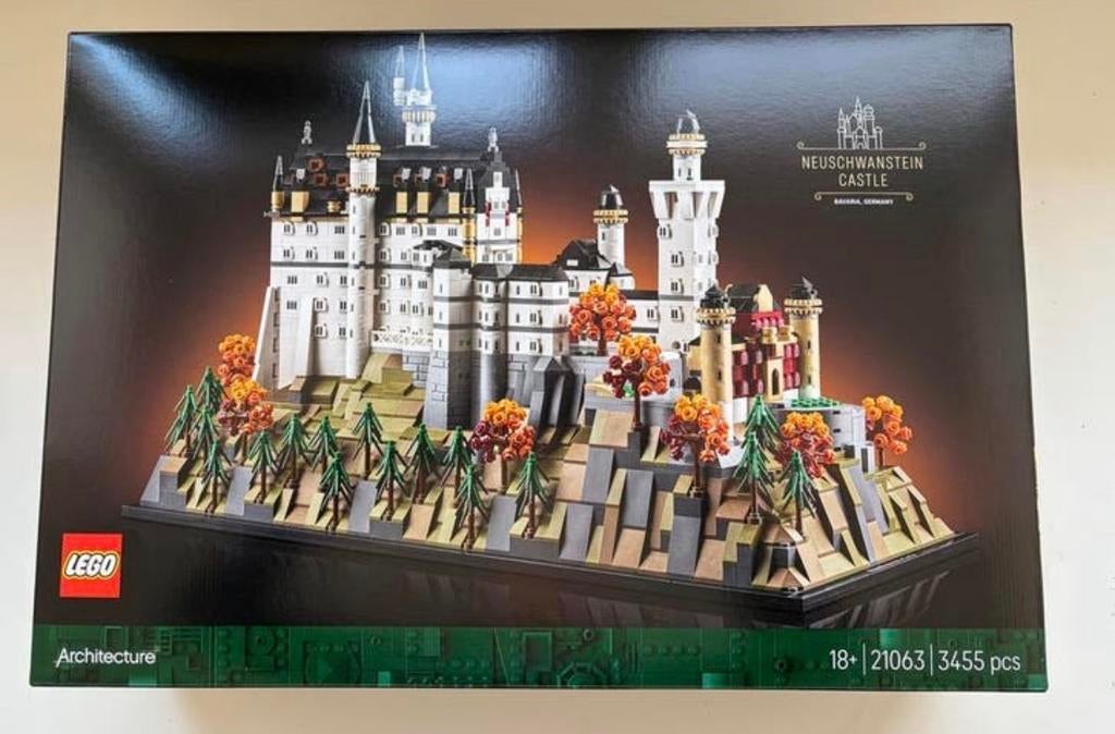 LEGO Architecture Neuschwanstein Kasteel 21063 Nieuw, Lego, Denemarken, Overige typen, Nieuw