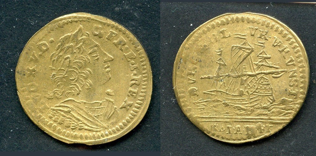 75201 REKENPENNING 1715-1748 NUREMBERG, Verzenden, Overige materialen, Buitenland
