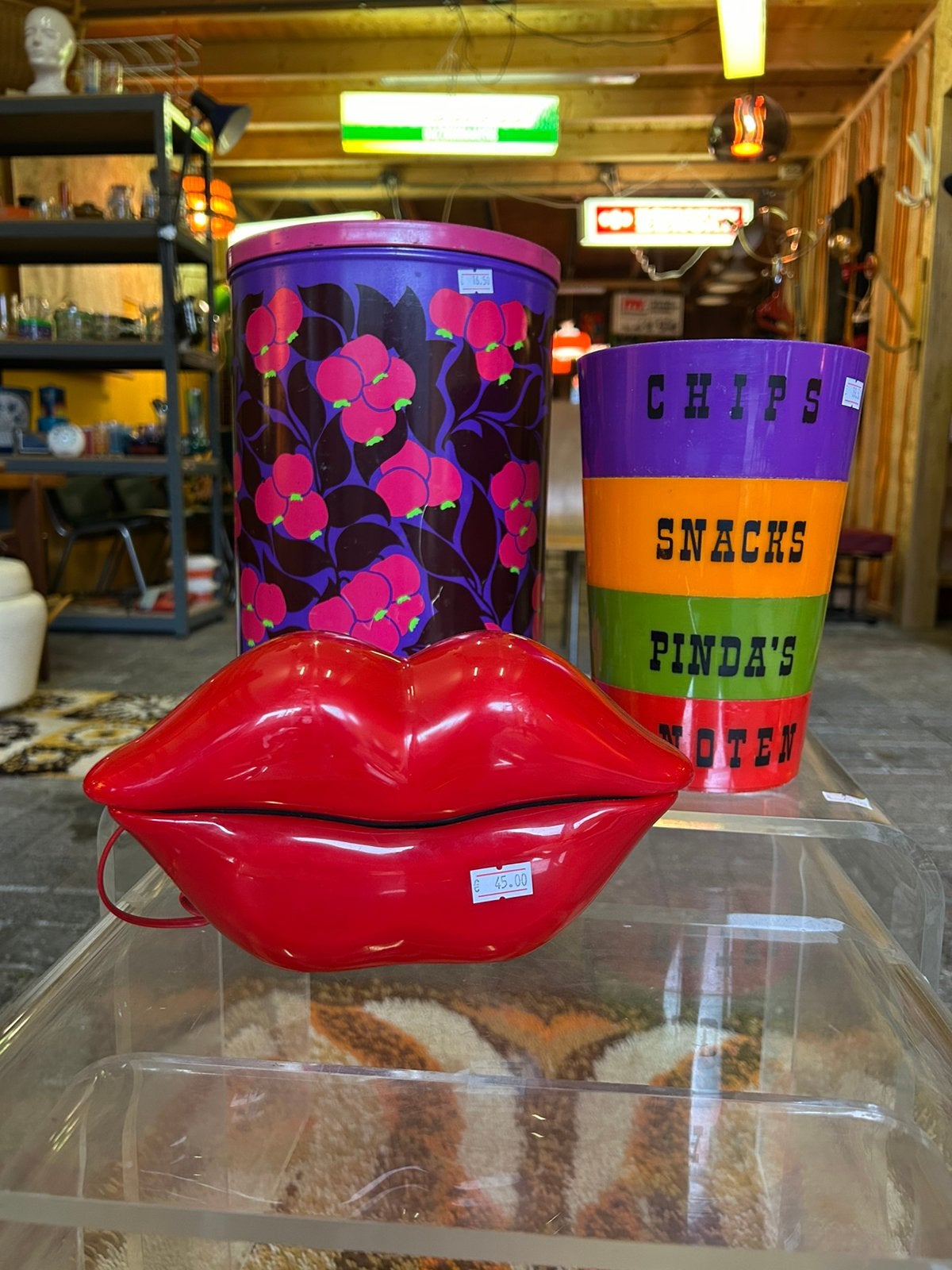 Gave retro/ vintage rode lippen/ mond telefoon, ?, Zo goed als nieuw, ?, ?