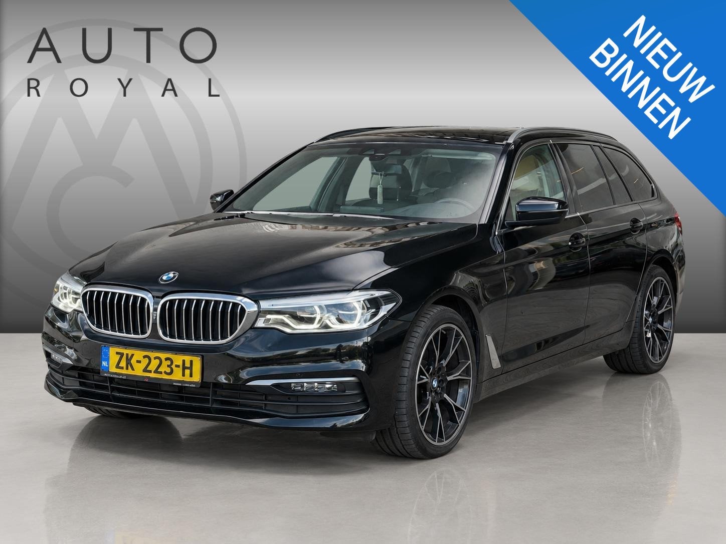 BMW 5-serie Touring 518d High Executive Edition LED | SFEER, Auto's, Achterwielaandrijving, Euro 6, Zwart, Diesel