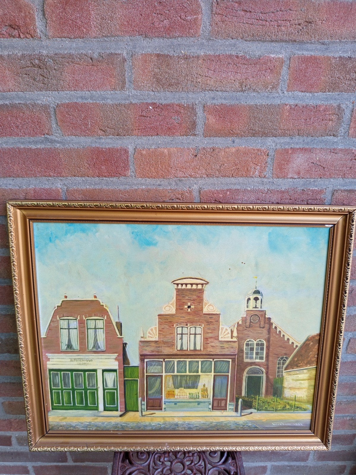 Schilderij van Workum, Antiek en Kunst, Kunst | Schilderijen | Klassiek, Ophalen of Verzenden