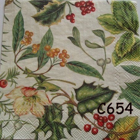 Servetten decoupage/bullet journal – hulst C654, Verzenden, Nieuw