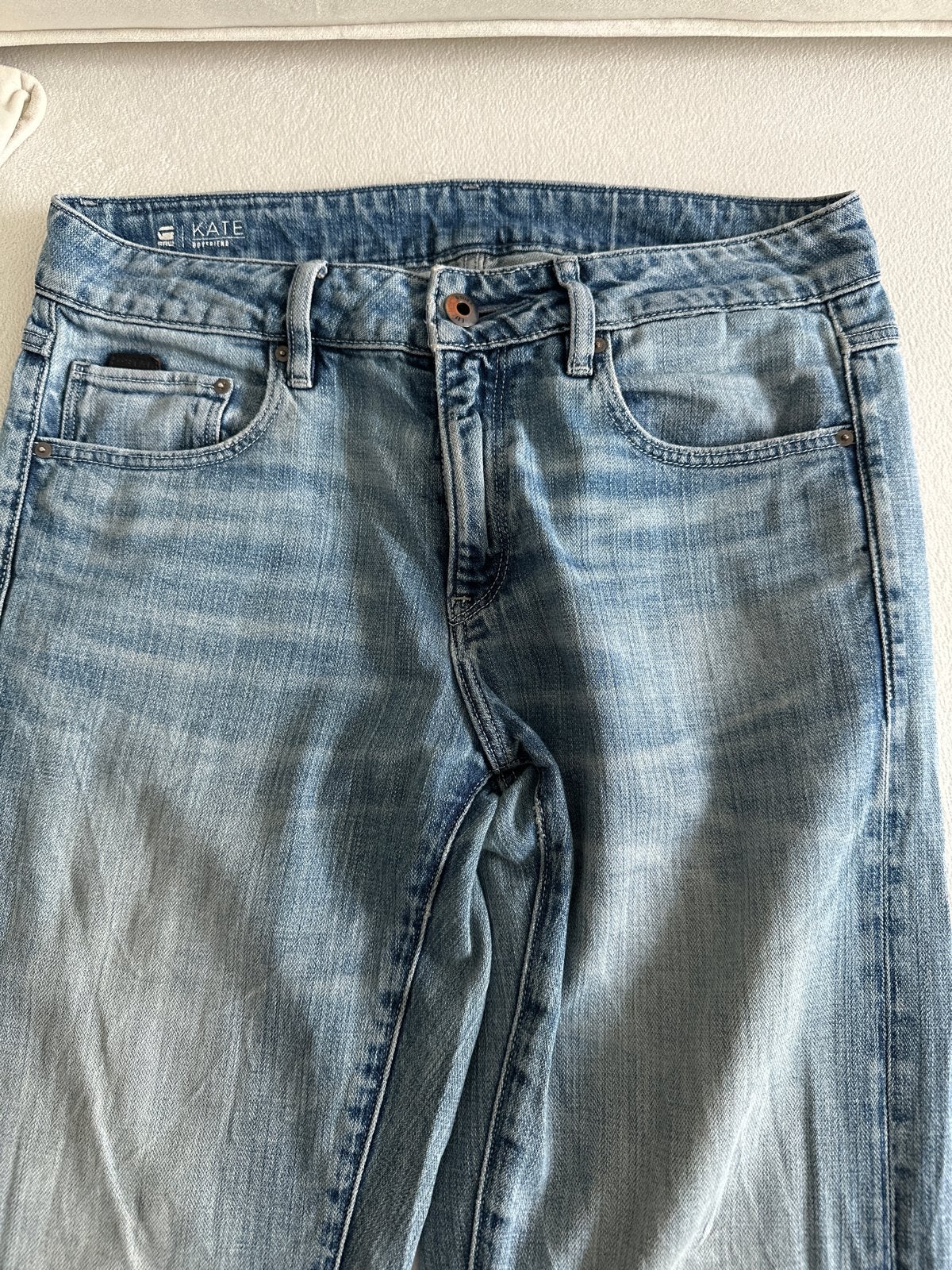 G-Star RAW Kate Boyfriend Jeans - Lichtblauw, Ophalen of Verzenden, Gedragen, Blauw, W28 - W29 (confectie 36)