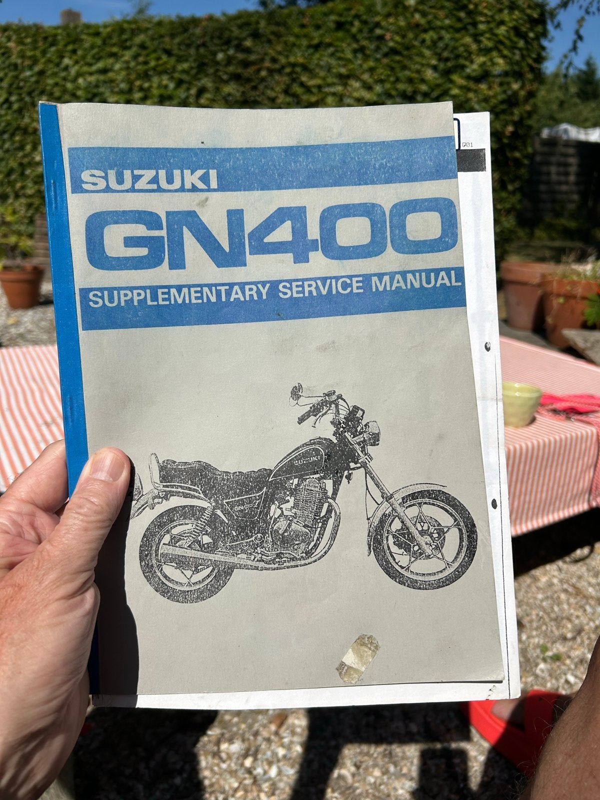 Suzuki GN400 Aanvullend Service Handboek, Motoren, Ophalen, Suzuki