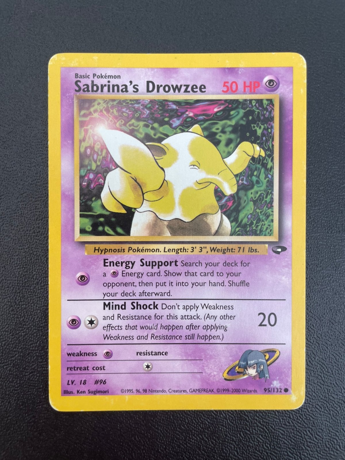 Sabrina’s Drowzee 95/132 Gym Challenge, Verzenden, Zo goed als nieuw