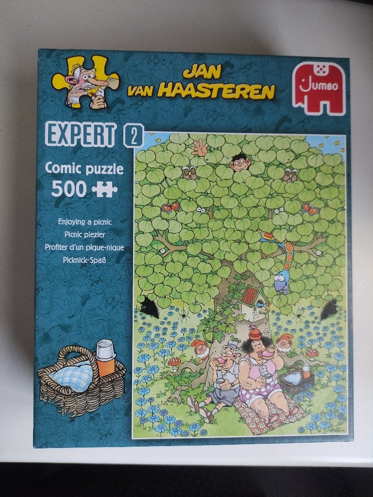 14 Puzzels: Jan van Haasteren, allemaal compleet, Ophalen of Verzenden, 500 t/m 1500 stukjes, Zo goed als nieuw, Legpuzzel