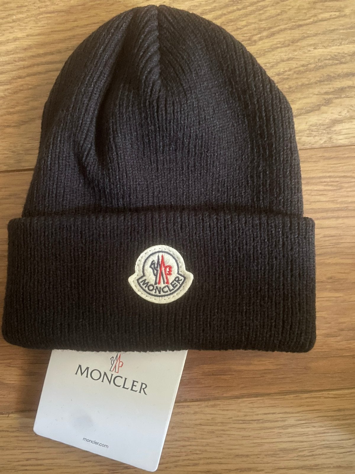 Moncler muts zwart, Ophalen of Verzenden, Zo goed als nieuw, Overige maten, Handschoenen