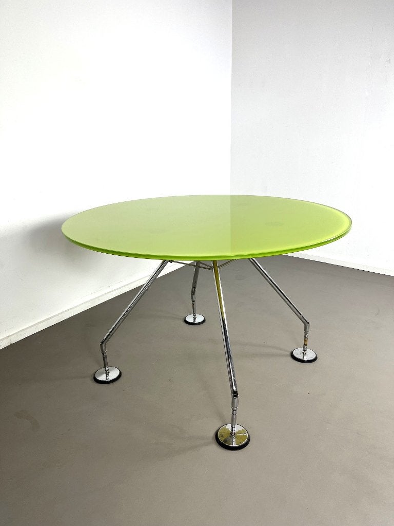 Nomos eettafel van Sir Norman Foster voor Tecno Italië, 1986, Ophalen, Gebruikt, 200 cm of meer, 50 tot 100 cm