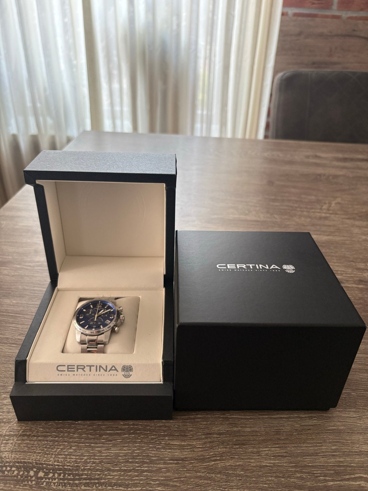 Certina DS Podium Precidrive Chronograaf Herenhorloge, Overige merken, Staal, Polshorloge, Ophalen of Verzenden