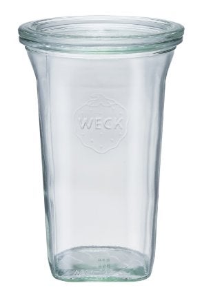 Weck pot Quadro 795 ml incl. deksel RR100, Huis en Inrichting, Keuken | Potten en Pannen, Ophalen, Pot, Bus of Blik, Nieuw, Glas