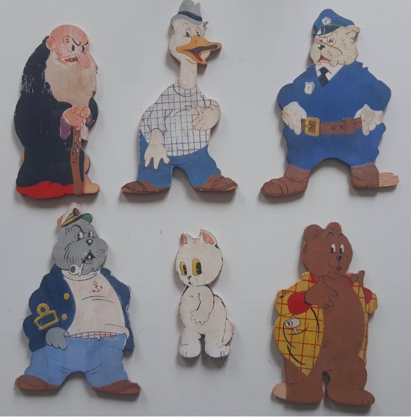 Gevraagd Marten Toonder (triplex) houten figurrn, speelgoed, Verzamelen, Ophalen of Verzenden, Olivier B, Bommel en Tom Poes, Gebruikt