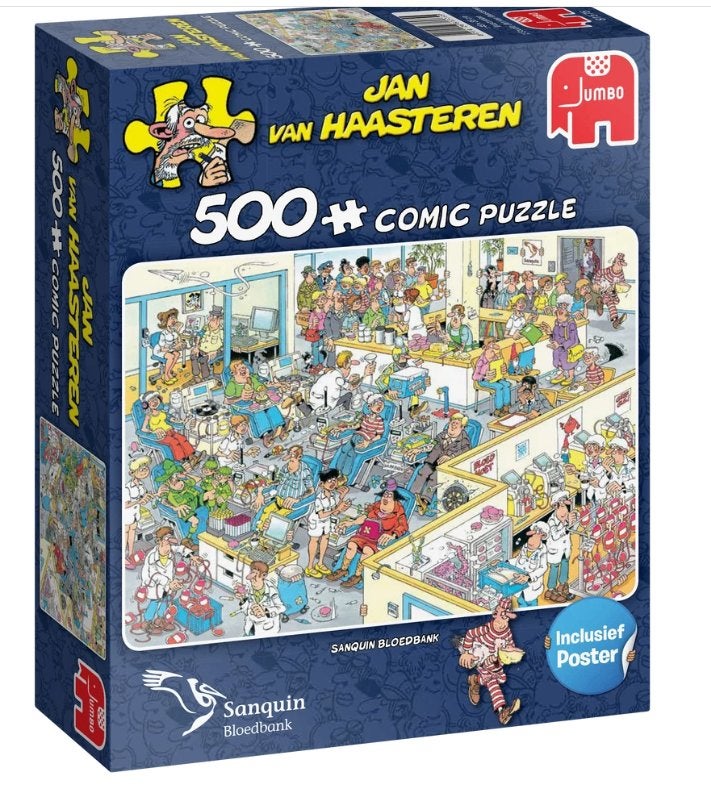 Sanquin Bloedbank, Hobby en Vrije tijd, Denksport en Puzzels, Ophalen, 500 t/m 1500 stukjes, Nieuw, Legpuzzel