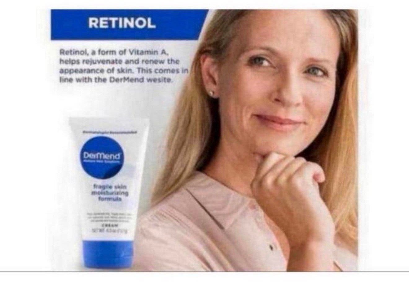 2x DerMend Fragile Skin Moisturizing Formula Cream creme 2X, P, Gehele gezicht, P, P
