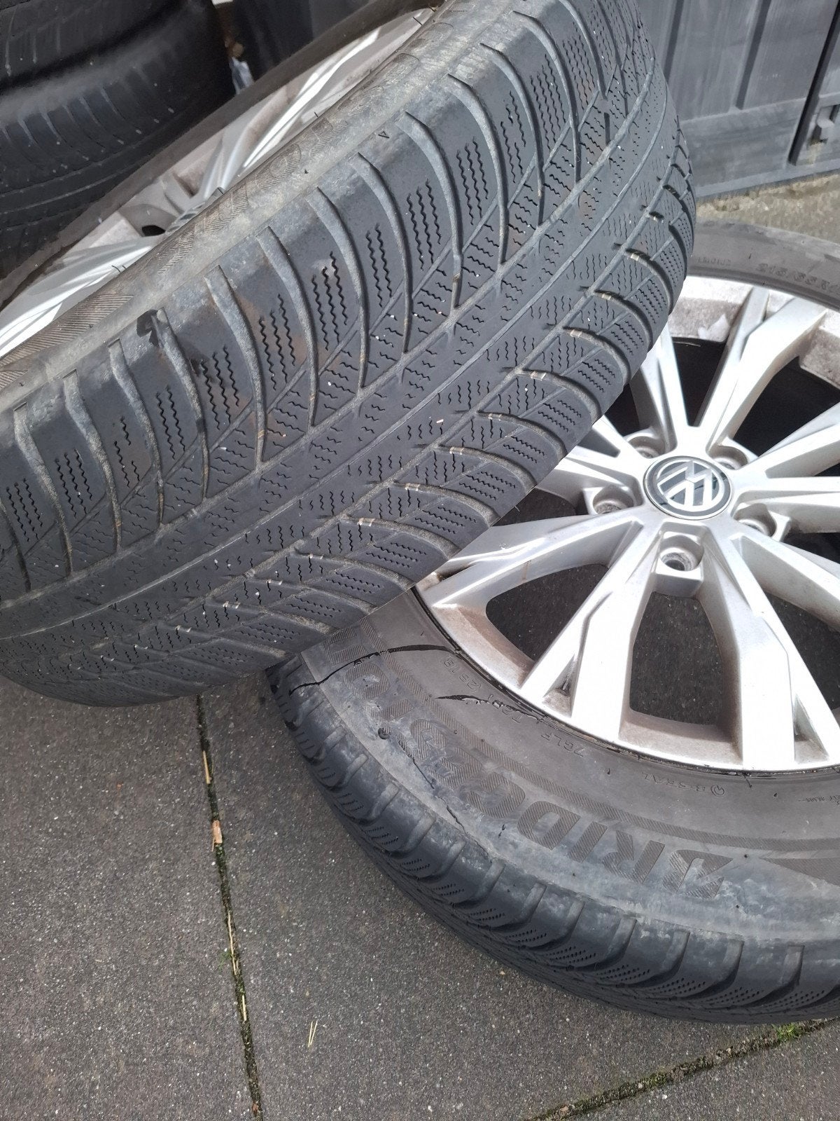 winterbanden op velg 17inch, Auto-onderdelen, Ophalen, Banden en Velgen, 17 inch, Winterbanden