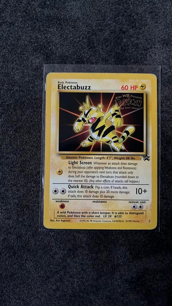 Pokemon promo Electabuzz #2, Ophalen of Verzenden, Gebruikt