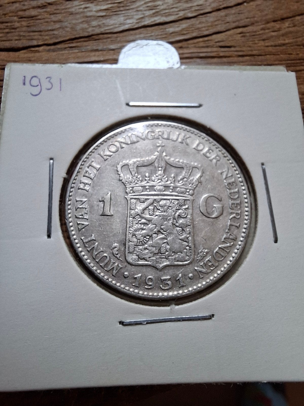 Gulden 1931, 1 gulden, Zilver, Ophalen of Verzenden, Koningin Wilhelmina