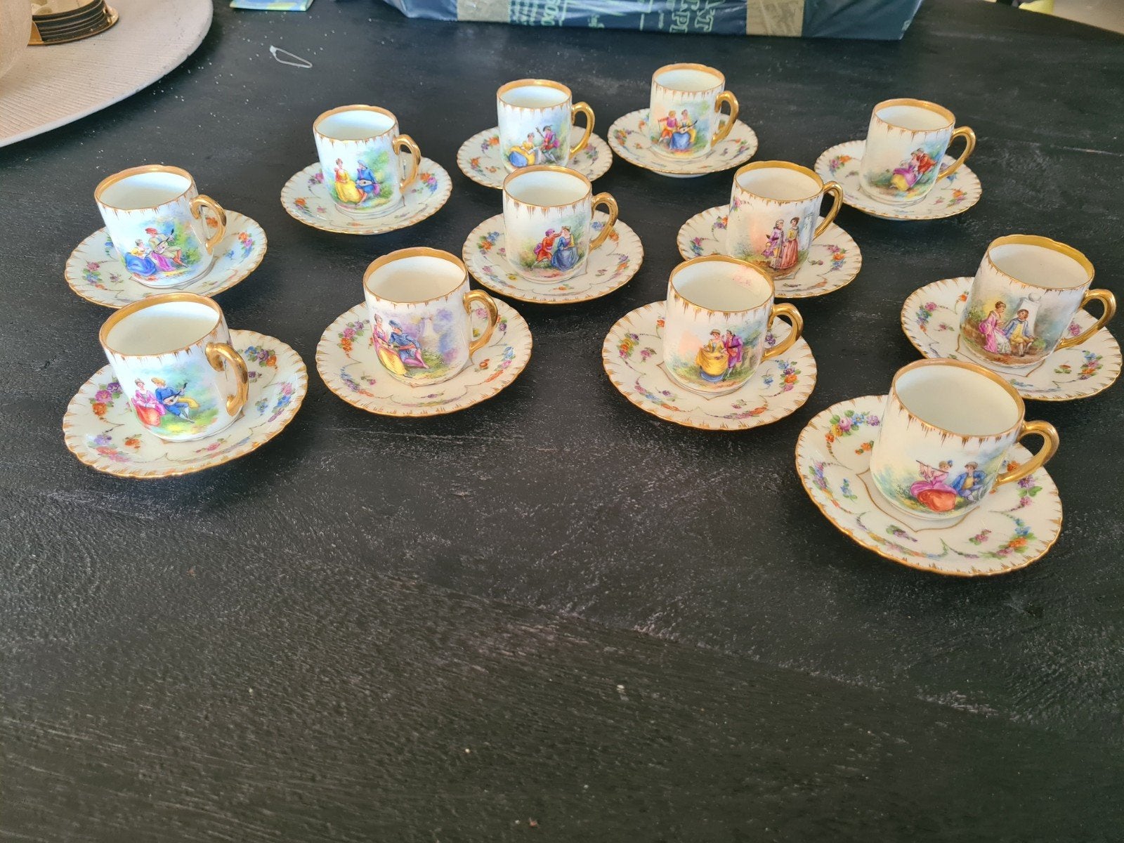 Prachtig 12-persoons mokkaservies / espressoservies – Royal, Antiek en Kunst, Ophalen