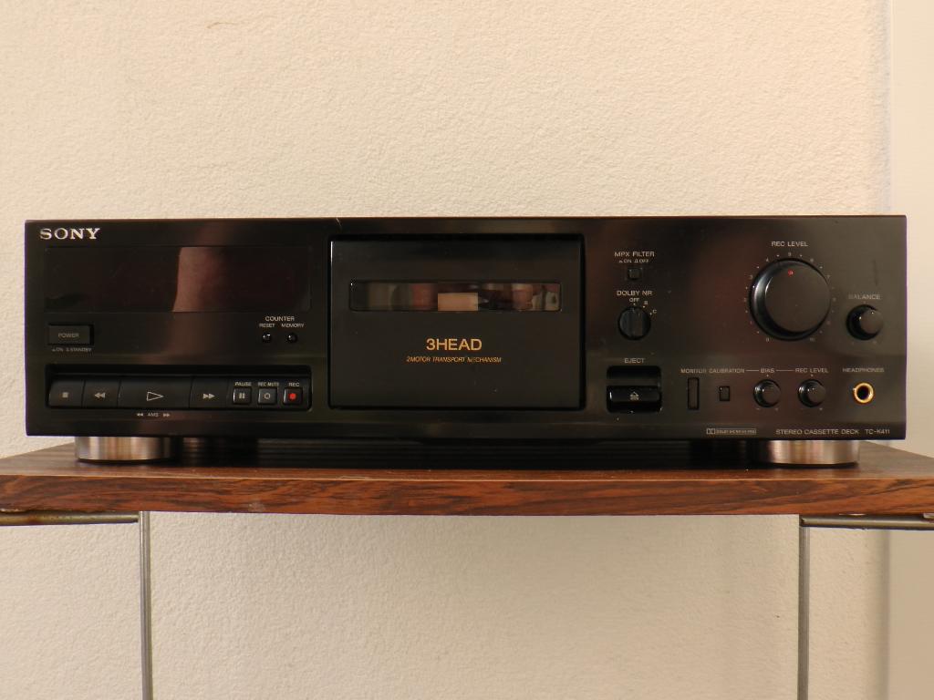 Sony TCK-411 cassettedeck 3 Head, Audio, Tv en Foto, Cassettedecks, Ophalen of Verzenden, Enkel, Sony, Tiptoetsen