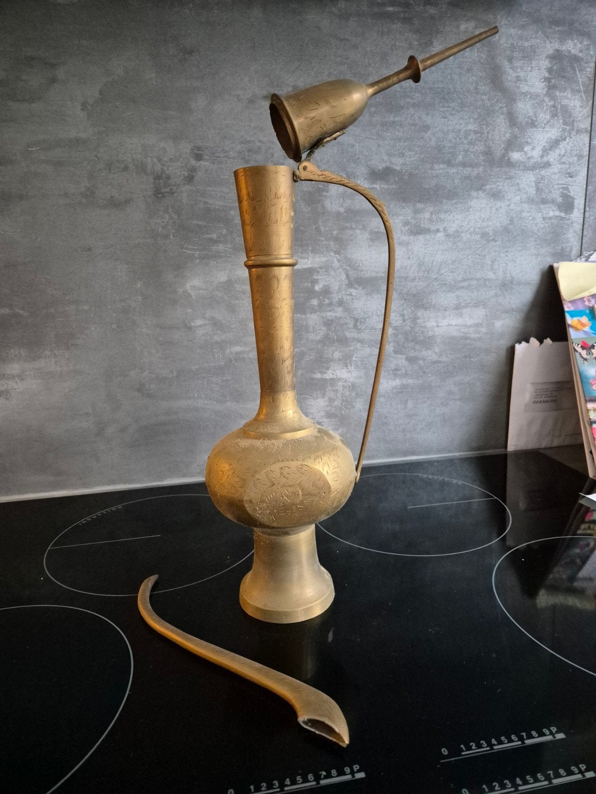 Oosterse karaf, Antiek en Kunst, Antiek | Koper en Brons, Ophalen of Verzenden, Koper