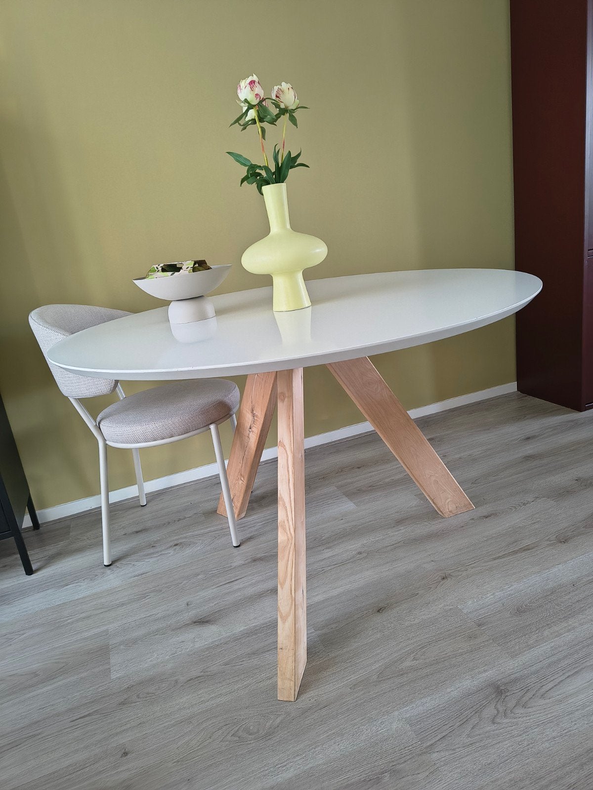 Ronde eetkamertafel, Ophalen, Gebruikt, Rond, Vier personen