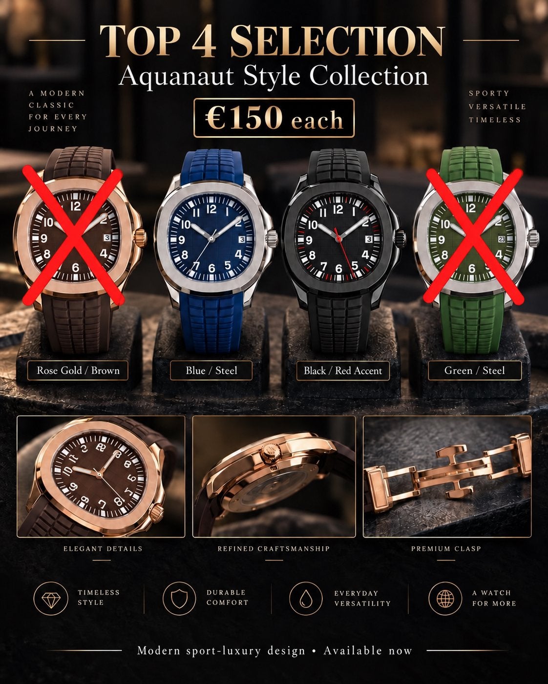Patek Philippe Aquanaut Horloge, Overige merken, Staal, Polshorloge, Nieuw