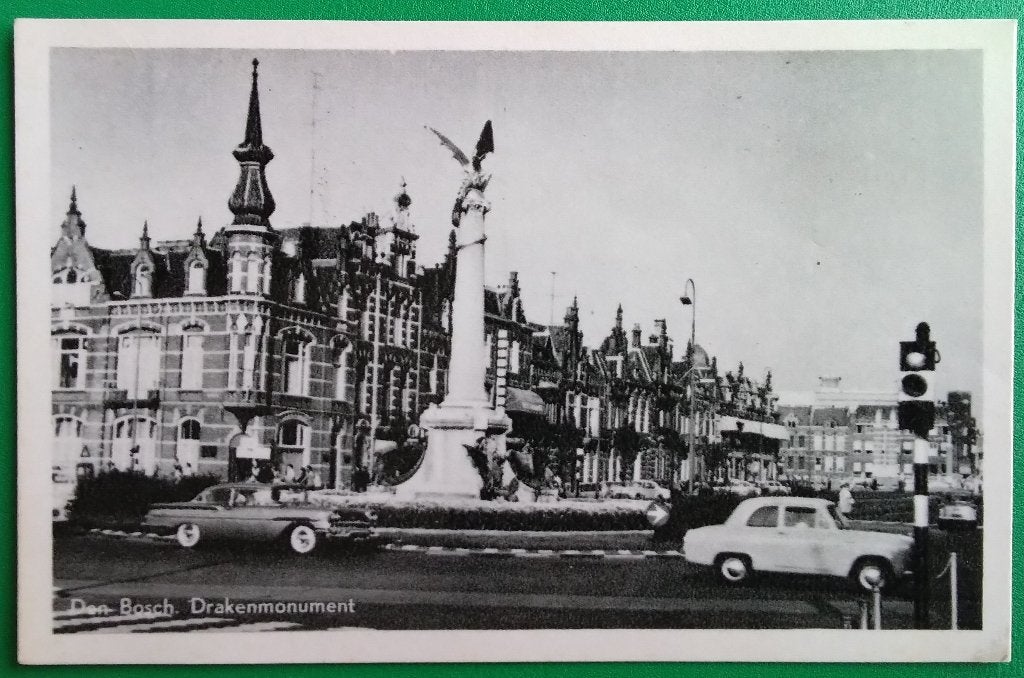 Den Bosch, Drakenmonument. Klf, Verzenden, 1940 tot 1960, Ongelopen, Noord-Brabant