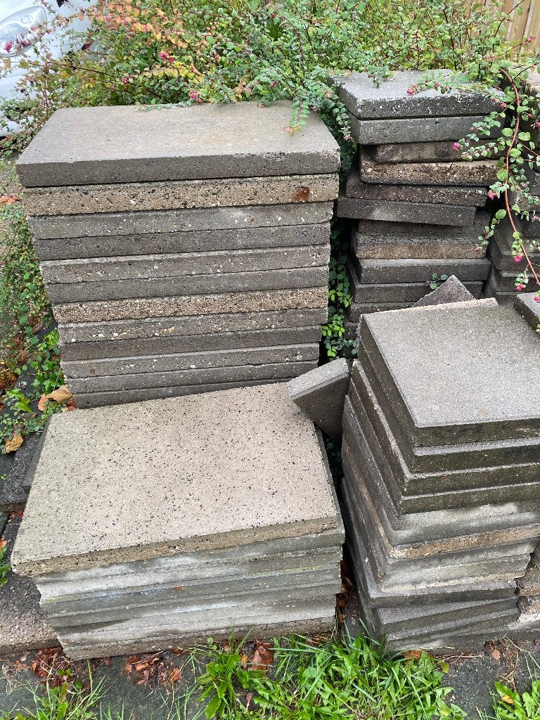 Tuin tegels gratis, Ophalen, Gebruikt, Beton, Overige typen