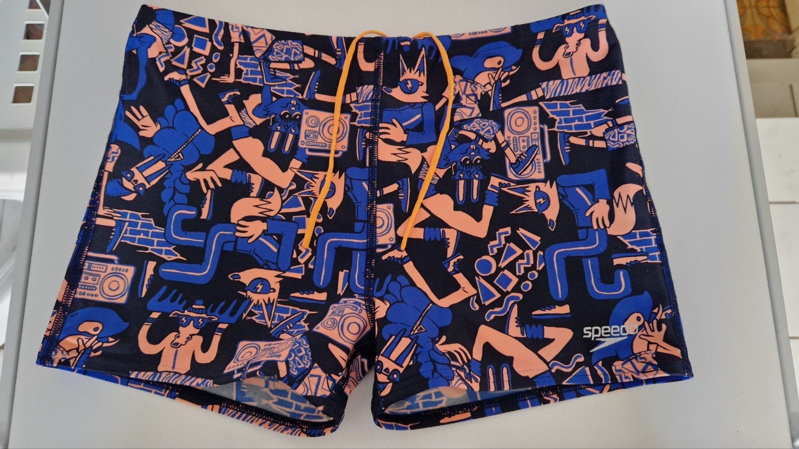 Speedo Zwemshort met opvallende stripprint maat 164, Meerkleurig, Overige maten, Ophalen of Verzenden, Zwemshort