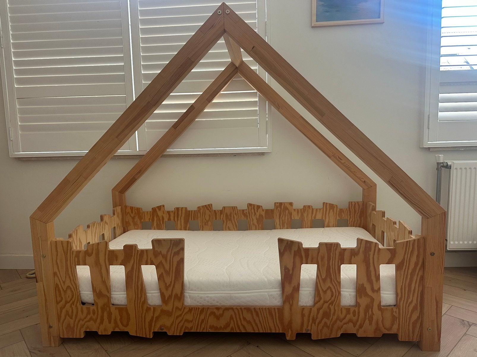 Peuterbed Petit Puk Jardin incl. matras 70x140cm, Gebruikt, 70 tot 85 cm, 140 tot 160 cm, Ophalen