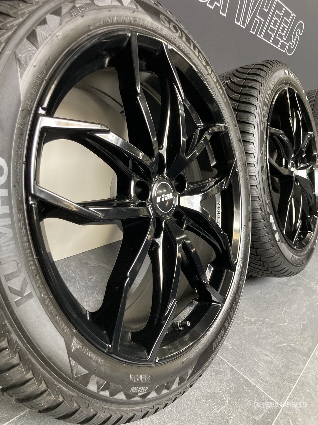 19” Mazda CX30 velgen + allseason banden 5x114.3 TPMS Rial, Auto-onderdelen, Banden en Velgen, 19 inch, Gebruikt, -, -