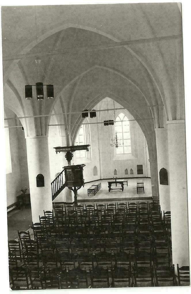AK Sleen - Ned. Herv. Kerk, interieur, Verzenden, 1960 tot 1980, Ongelopen, Drenthe