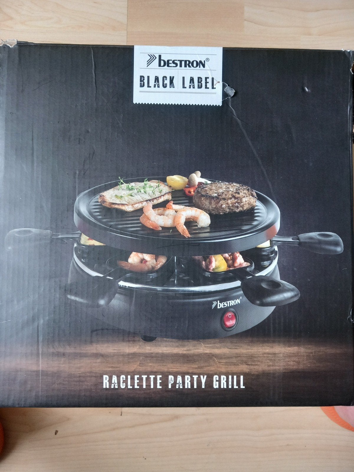 Bestron Black Label Raclette Party Grill - Zo goed als nieuw, Ophalen of Verzenden, Zo goed als nieuw, 4 t/m 7 personen