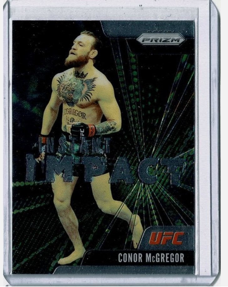 2021 Panini Prizm UFC Instant Impact Conor McGregor #9, Ophalen of Verzenden, Zo goed als nieuw, Overige sporten, Poster, Plaatje of Sticker