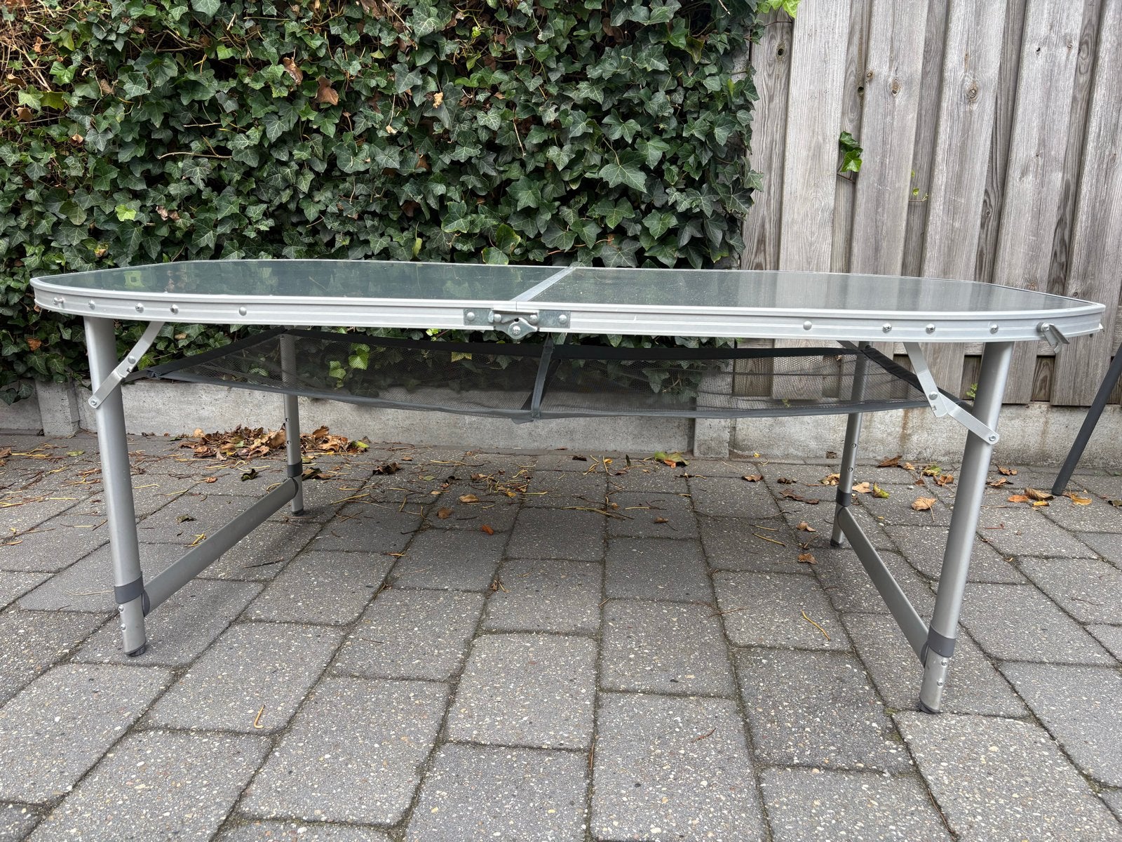 Opvouwbare campingtafel - Ovaal - Aluminium, Ophalen, Gebruikt, Campingtafel