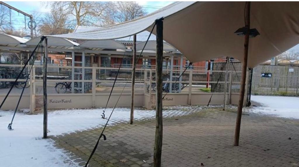 5x6 stretchtent / flextent - Ideaal voor evenementen, Tuin en Terras, Partytenten, Gebruikt, Overige typen, 6 meter of meer, 8 meter of meer