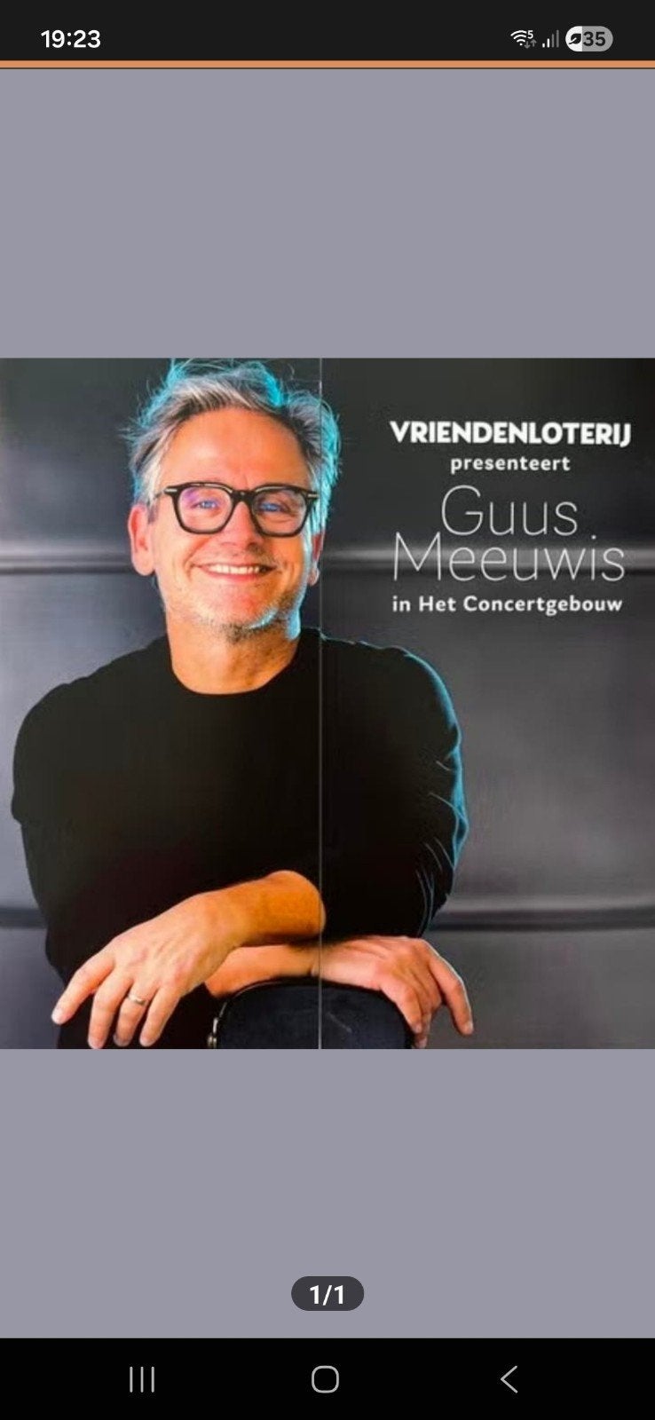2 kaarten Guus Meeuwis Concertgebouw Amsterdam 28 juni 20.00, Tickets en Kaartjes, Concerten | Nederlandstalig, Twee personen