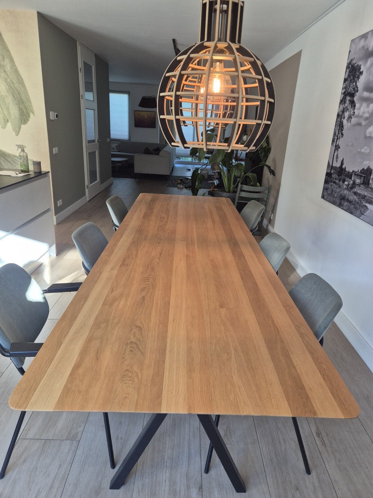Prachtige eettafel Studio Henk 300x100, Huis en Inrichting, Tafels | Eettafels, Ophalen, Gebruikt, Rechthoekig, 200 cm of meer