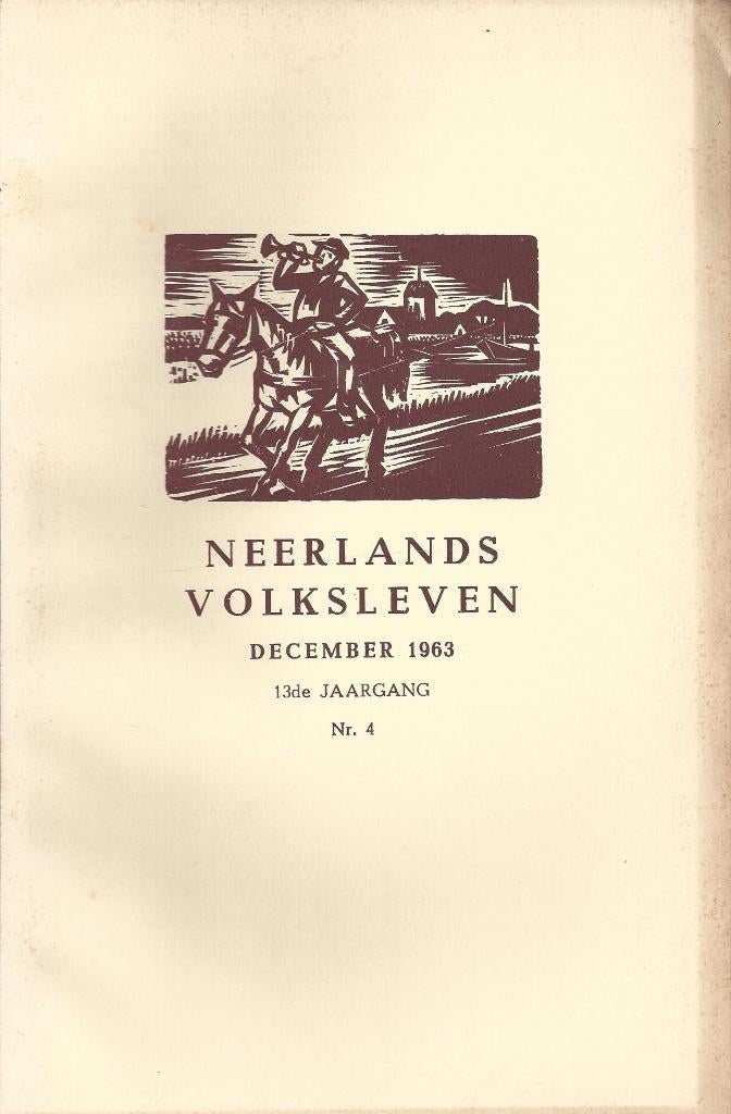 Neerlands Volksleven - Scheepspraet - 1963 Nr. 4, Boeken, Ophalen of Verzenden, Gelezen